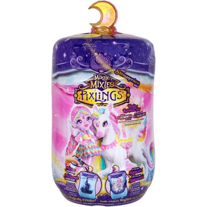 Pixling Unia and Cosmic Doll - MAGIC MIXIES - Doll and unicorn in a bottle, with ingredients