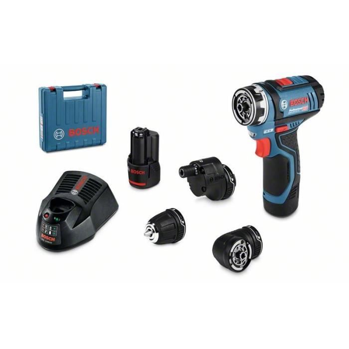 Bosch Professional Flexiclic GSR 12V-15 FC Bosch Watcher drill + 2 batteries 2.0Ah + Gal 1230 cc charger