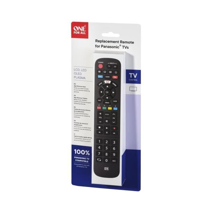 ONE FOR ALL URC4914 - Replacement remote control for Panasonic TV