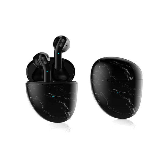Color: Black Pebble - Marble Pebble Twin Bluetooth Headphones