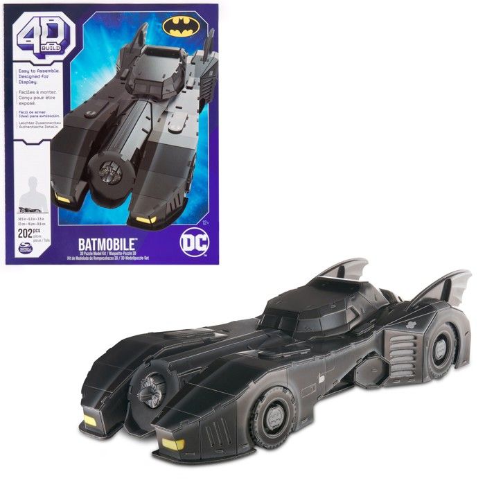 Puzzle 4D Build Batman Batmobile 3D model of car to assemble