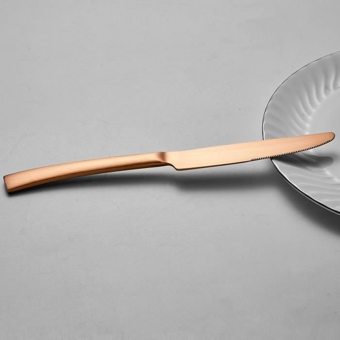 Cutlery set - ARTHUR MARTIN - AM0056 - 24 pieces - Stainless steel - Copper finish