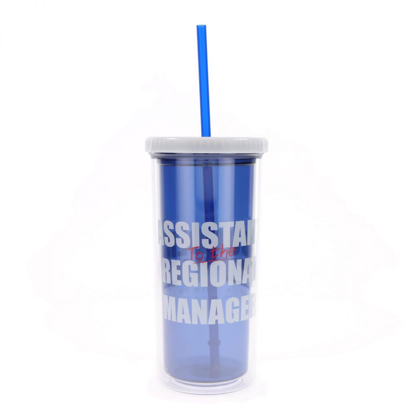 The Office Dunder Mifflin Plastic Carnival Cup With Straw | Hold 20 Ounces