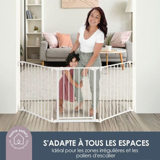 Child safety gate - Discovery 3 - DREAMBABY - 74.5 cm to 1.95 cm - White