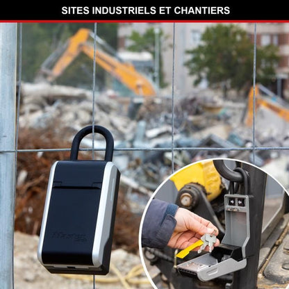 MASTER LOCK - Exterior key box with flexible handle - New design - Large Capacity - High Security - 19.6 x 7.6 x 5.6 cm