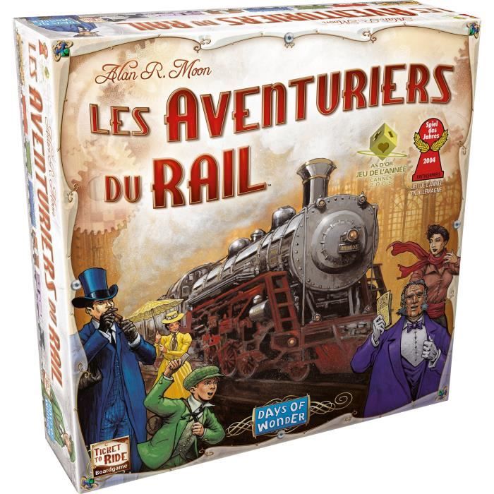 ASMODEE - The Adventurers of Rail USA - Board Game