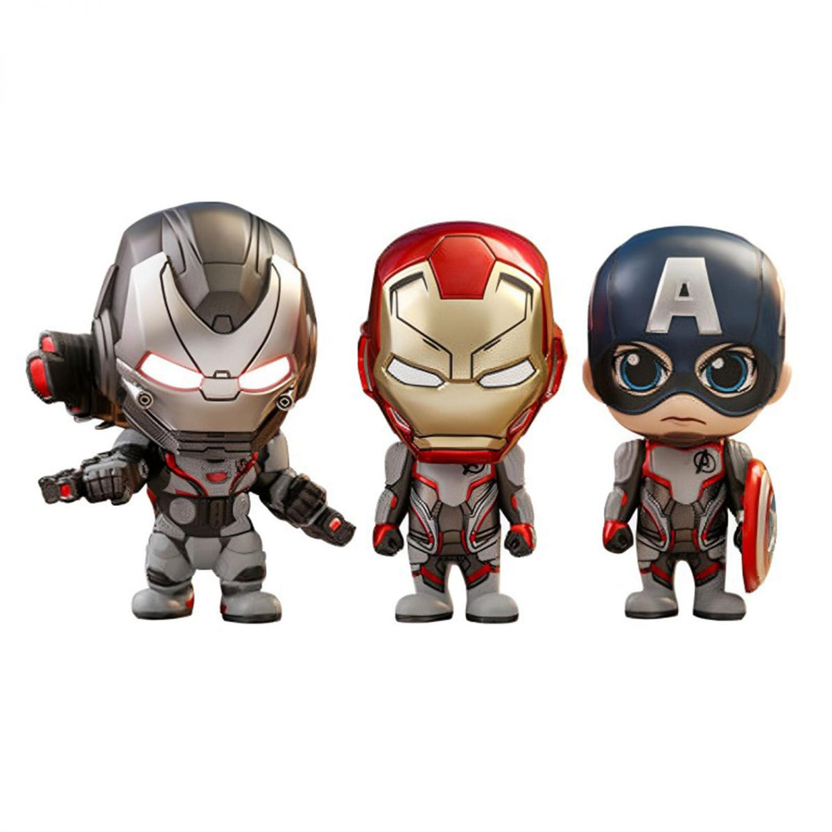 Marvel Avengers: Endgame Cosbaby (S) 3-Pack | Team Suit Iron Man | Captain America | War Machine