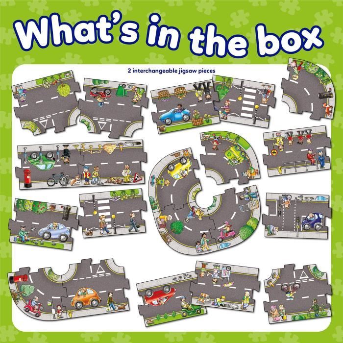 Giant Road Road - Puzzle - ORCHARD - 20 large interchangeable pieces