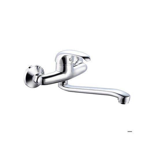 Rousseau Mambo kitchen mixer - Without shower - Chrome gray