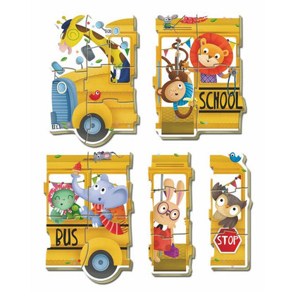 Shool Bus puzzle 2-5pcs