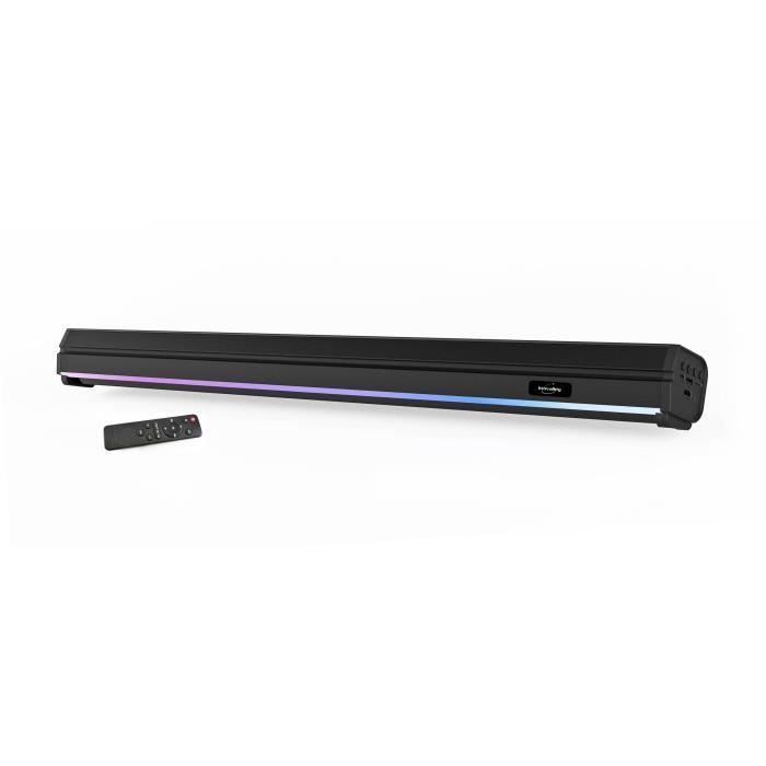 Luminous sound bar - INOVALLEY - BS11 -60W - LED - Bluetooth V5.0 - HDMI - USB 2.0 - micro SD - FM - 2400mAh battery