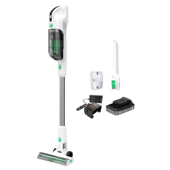 Multifunction stick vacuum cleaner - BLACK & DECKER - REVSV18D1-QW - 36 AW - 18V 2.0 Ah - White