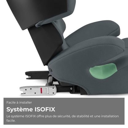 CYBEX Solution X i-Fix Booster Seat - Cobblestone Grey