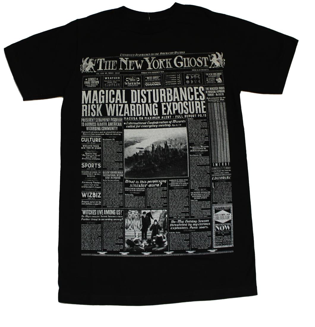 Harry Potter NY Ghost Adult Black T-Shirt - Loot Crate Exclusive - 3XL