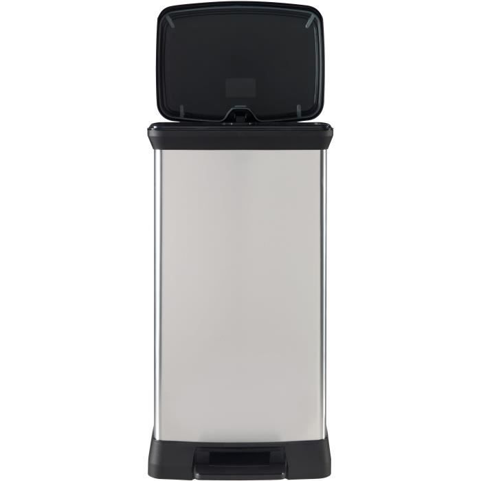 CURVER | 50L pedal bin, Metal look, recycled plastic