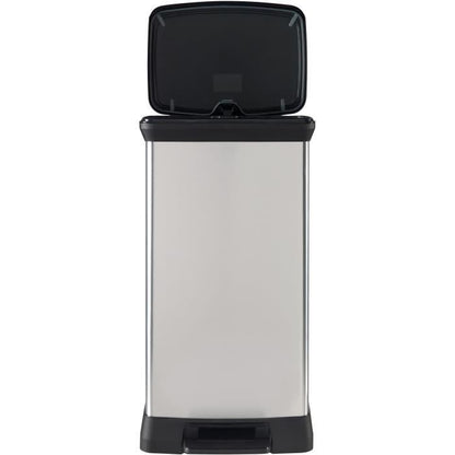 CURVER | 50L pedal bin, Metal look, recycled plastic