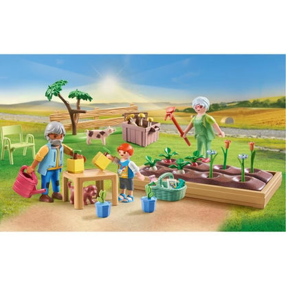 PLAYMOBIL 71443 Grandparents and vegetable garden - Country - Ages 4 and up