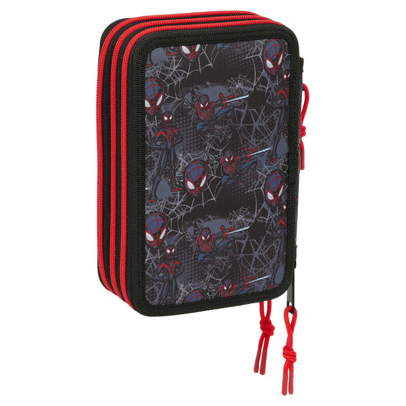 Marvel Spiderman Miles Morales triple pencil case 37pcs