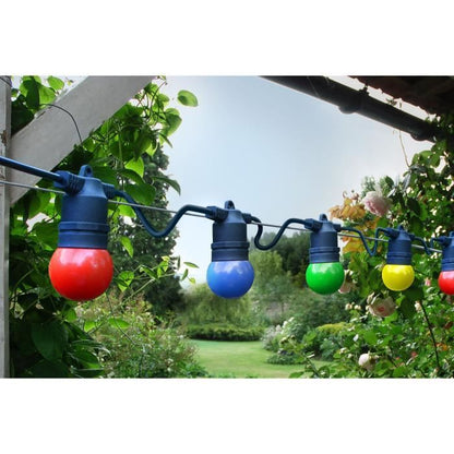 Garland - Colorado - 5 m - Colored bulbs - Black