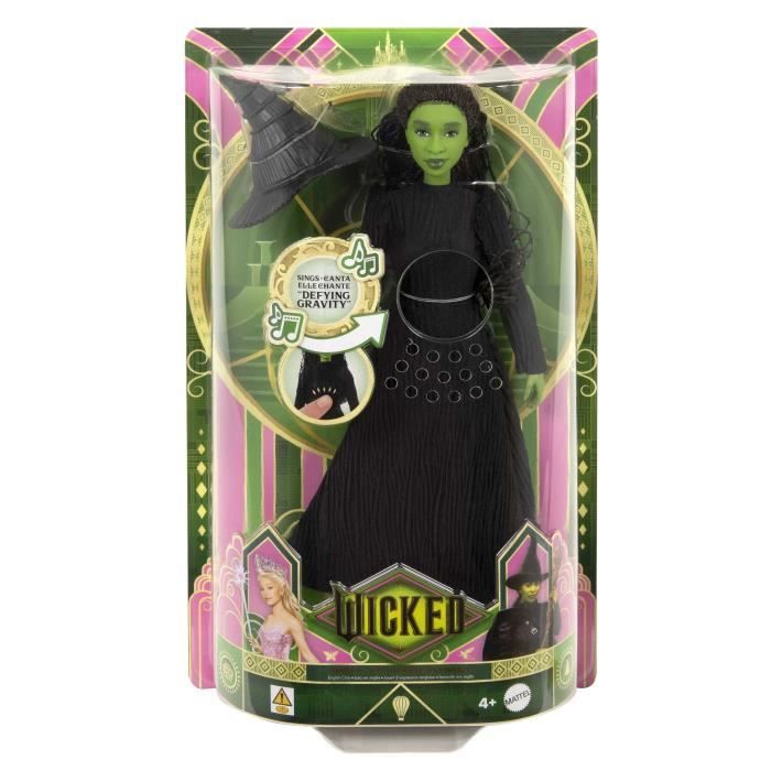 Mattel-Wicked-Elphaba Singing Doll with Dress-Up and Accessories - Wicked - HYM40
