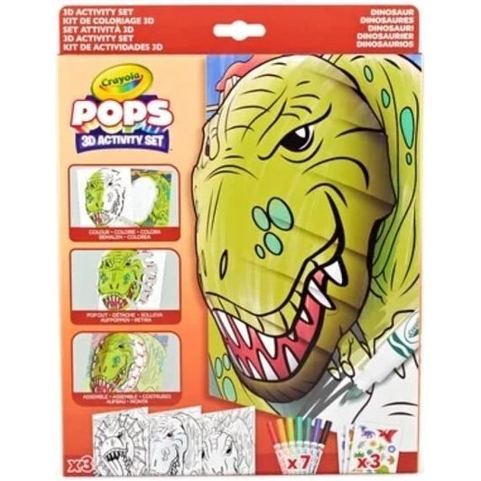 Creative - CRAYOLA - POPS 3D Dinosaurs - Fabulous 3D dinosaur drawings! Ages 6 and up