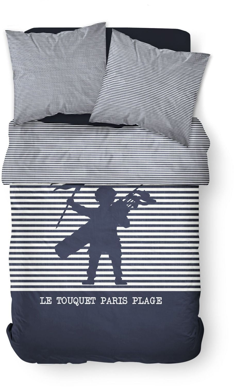 Double bed set - TODAY - 220 x 240 cm - 100% striped printed cotton