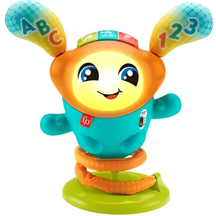 Fisher Price - DJ The Danseur robot has bounced - Wake -up toy 1st age - 9 months and more