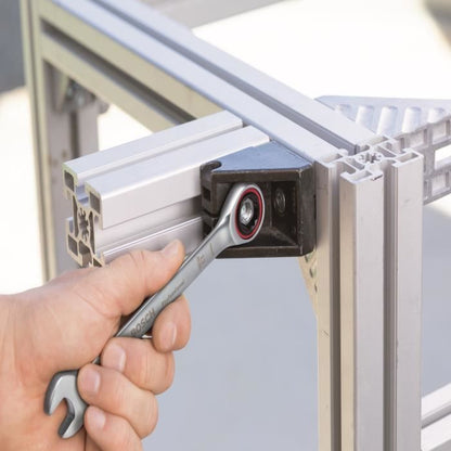 Set of 5 ratchet combination wrenches