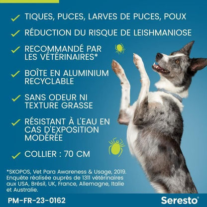 Seresto Dog Anti-Puaces and Anti-Tiques Collar +8kg 1 Unit
