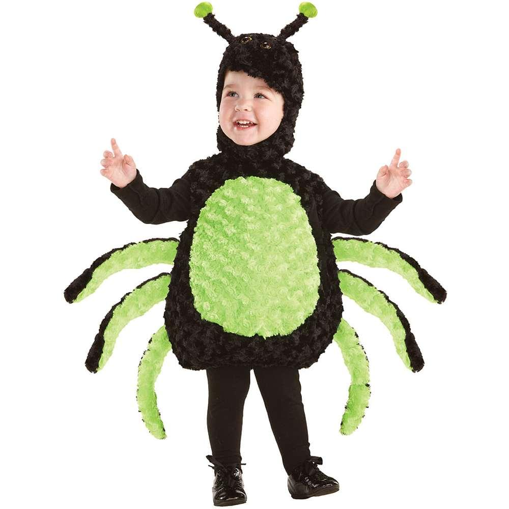 Belly Babies Black & Green Spider Costume Child Toddler 4T-6T