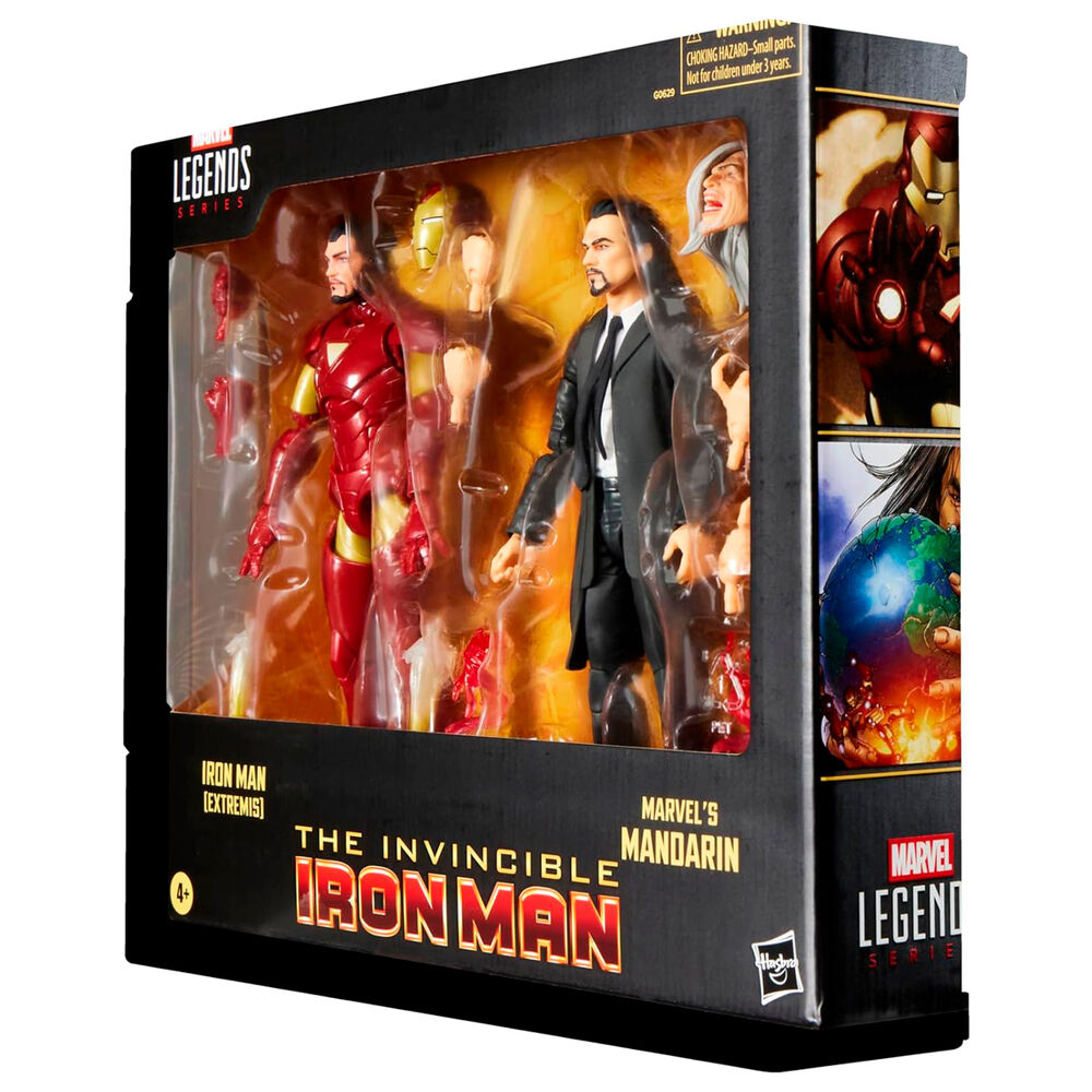 Marvel The Invencible Iron Man - Iron Man Extremis & Marvels Mandarin blister 2 figures 15cm