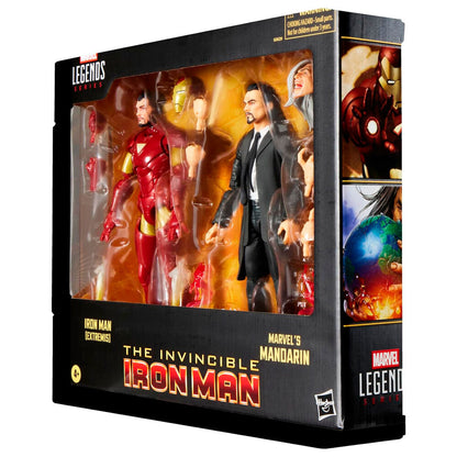 Marvel The Invencible Iron Man - Iron Man Extremis & Marvels Mandarin blister 2 figures 15cm
