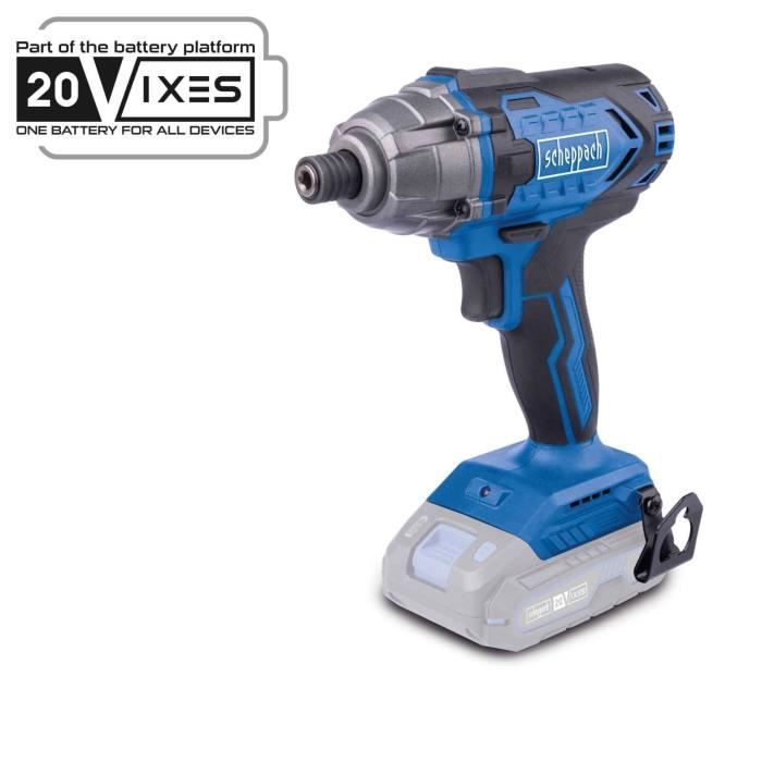Cordless impact wrench 1/4 - SCHEPPACH - 20V IXES - Torque 180 Nm - without battery or charger - C-ID180-X