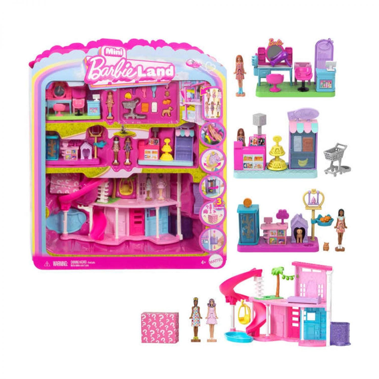 Barbie Mini Barbieland DreamHouse Playset with Dolls