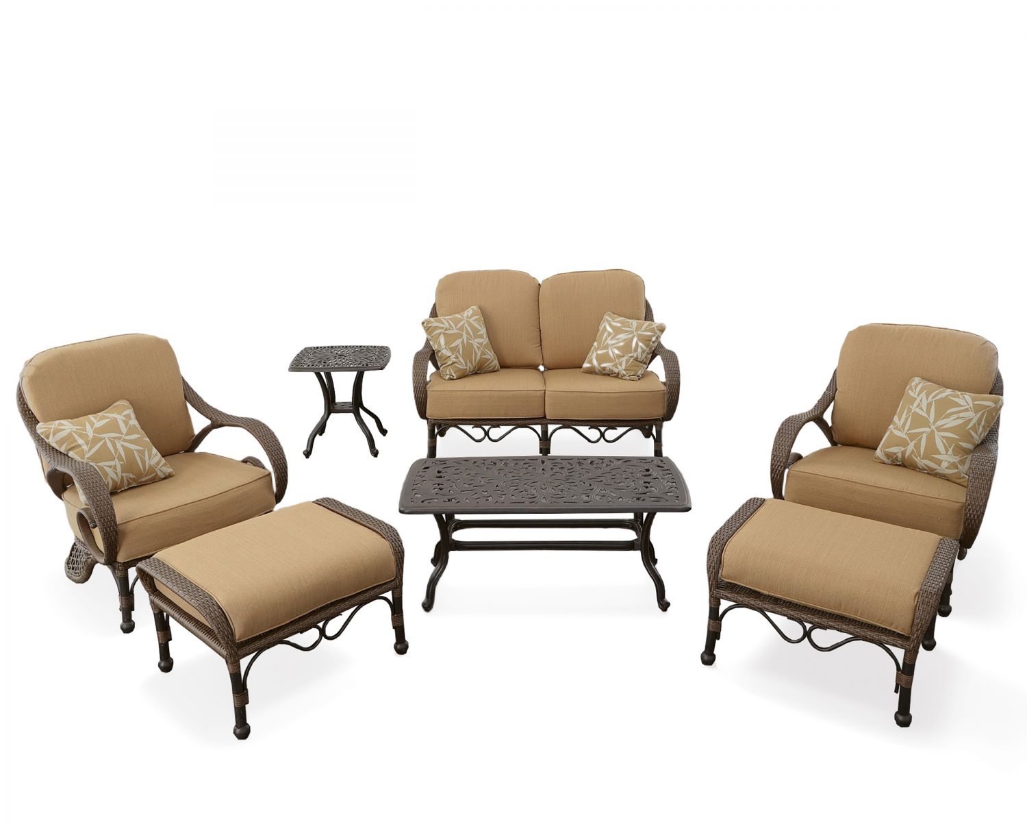 Grand Bonaire Weave Outdoor 7 Piece Outdoor Set (KIT)