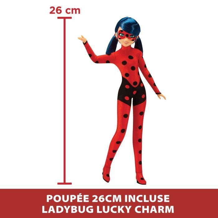 Miraculous Switch'n go scooter + Ladybug Lucky Charm BANDAI articulated doll 26 cm - P50668