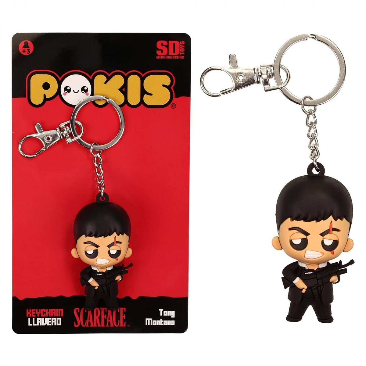 Scarface Tony Montana 2-Inch Pokis Keychain