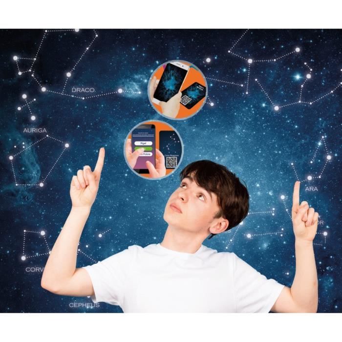 CLEMENTONI - Planets and Constellations Projector - 3 game modes - Free application contents and quizzes