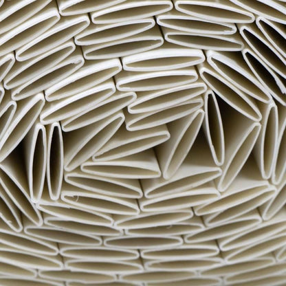 Double-sided PVC reed screen - NATURE - 1 x 3 m - 1600 g/m² - Blackout 4/5 - Anti-UV - White