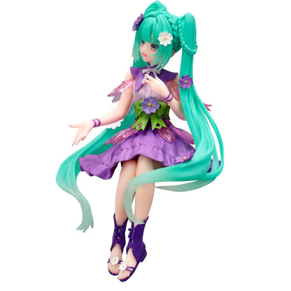 Hatsune Miku - Hatsune Miku Flower Fairy Cosmos Purple Noodle Stopper figure 14cm