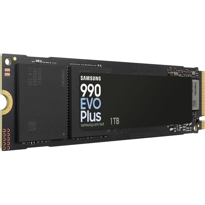 Internal SSD - SAMSUNG - 990 EVO Plus 1TB - NVMe M.2 PCIe 4.0x4 - Read speed up to 7,150 MB/s