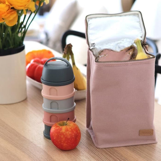 BEABA, Baby meal pouch, insulated, powder pink