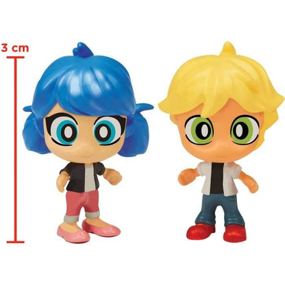 BANDAI - Miraculous Ladybug - Mini universe Chibi Boulangerie - Mini figurines Marinette and Adrien included - P50551