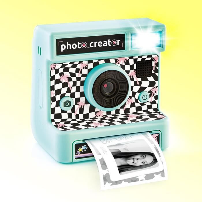 Canal Toys - Instant Print Retro Camera - 4 Rolls of Paper Including 1 Sticker, Markers and Stickers - CLK 019