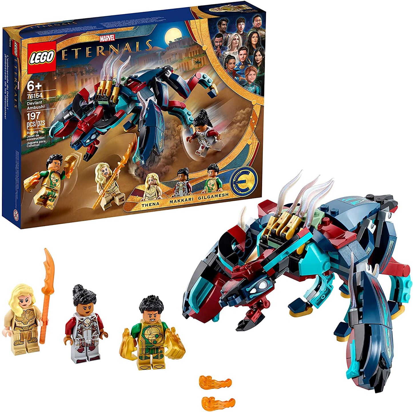 LEGO Super Heroes 76154 Eternals Deviant Ambush 197 Piece Building Kit