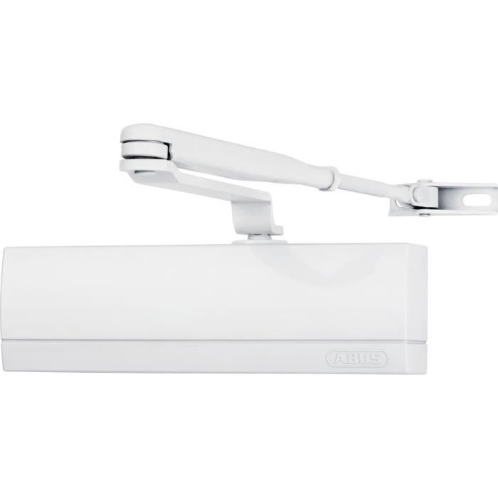 Door closer - ABUS - AC6124 W - Quiet and secure closing for offices and apartments up to 1.10 m - Max 80 kg - Adjustable