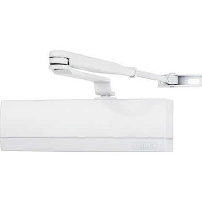 Door closer - ABUS - AC6124 W - Quiet and secure closing for offices and apartments up to 1.10 m - Max 80 kg - Adjustable