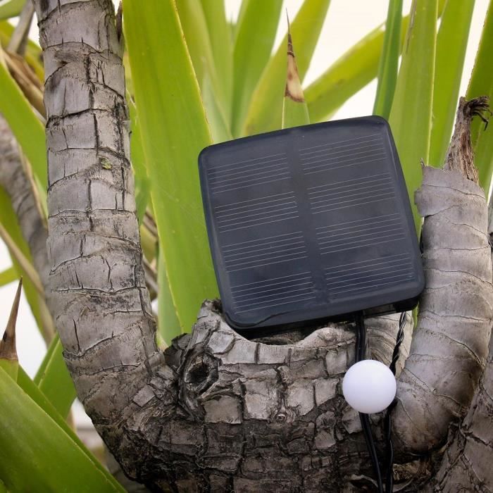 LUMI GARDEN Solar ball light string Billy Solar - White light - 60 balls - 700 cm