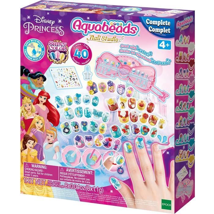 The Disney Princesses Manicure Box - Aquabeads - Nails that stick with water