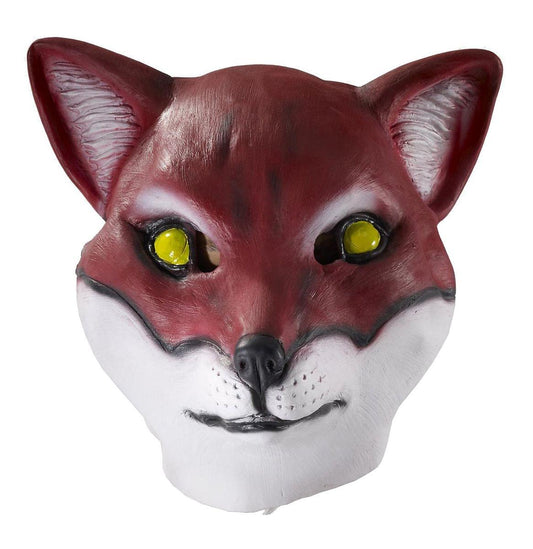 Deluxe Latex Animal Mask Adult: Red Fox One Size